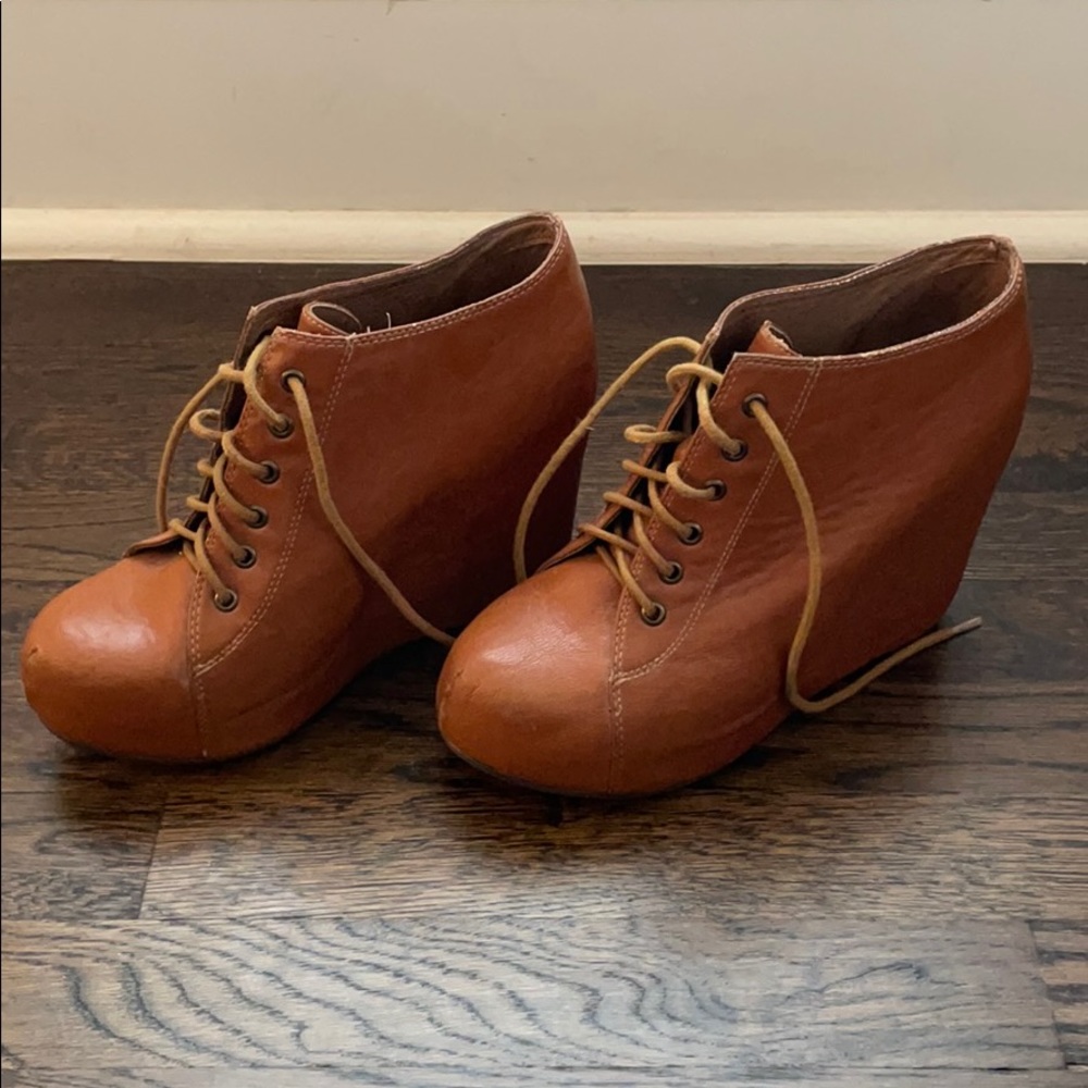 Jeffrey Campbell 99 Tie Leather Booties